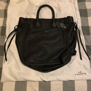 Coach Biker Leather Tote Bag